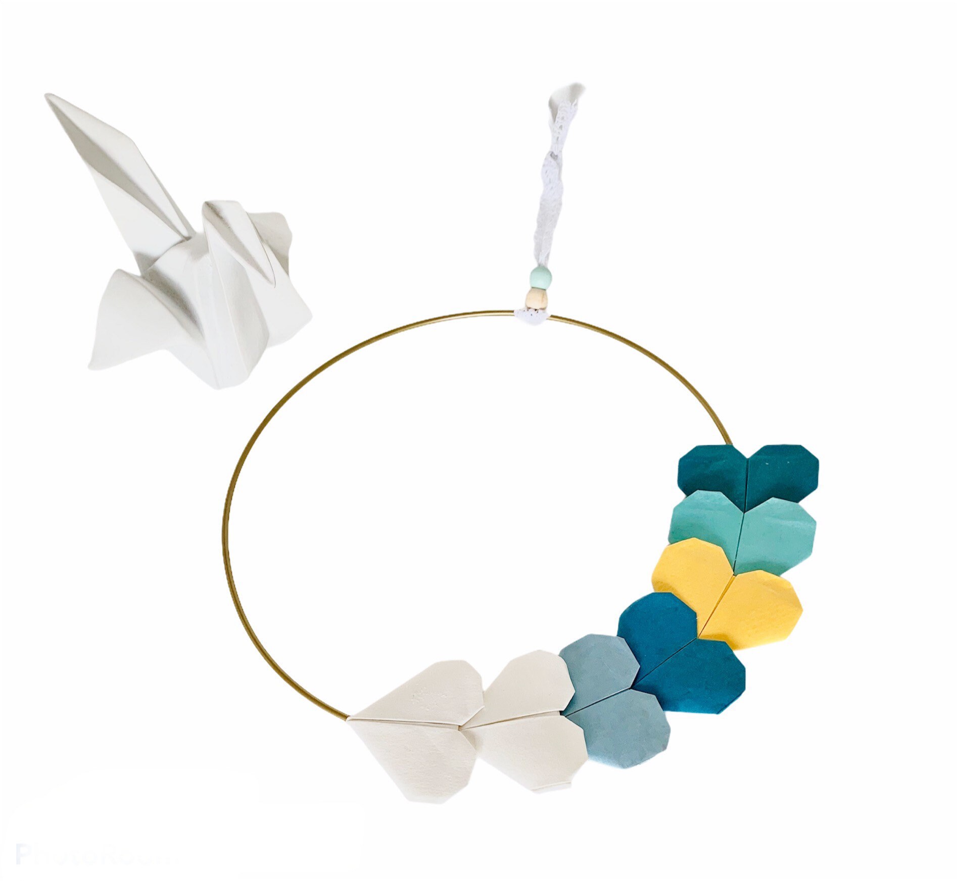 Déco Murale Scandinave, Cadeau Unique, Cœurs