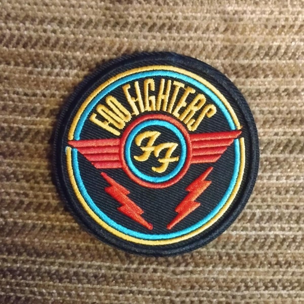 Parche bordado para coser o planchar de Foo Fighters