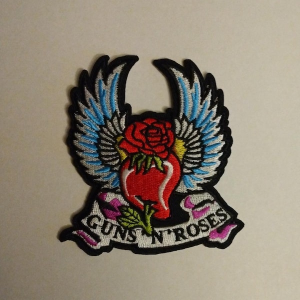 Guns N Roses Heart & Wings Embroidered Patch - FREE SHIPPING!!!