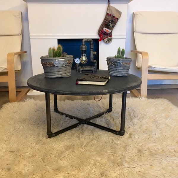 Black Iron Coffee Table - Etsy