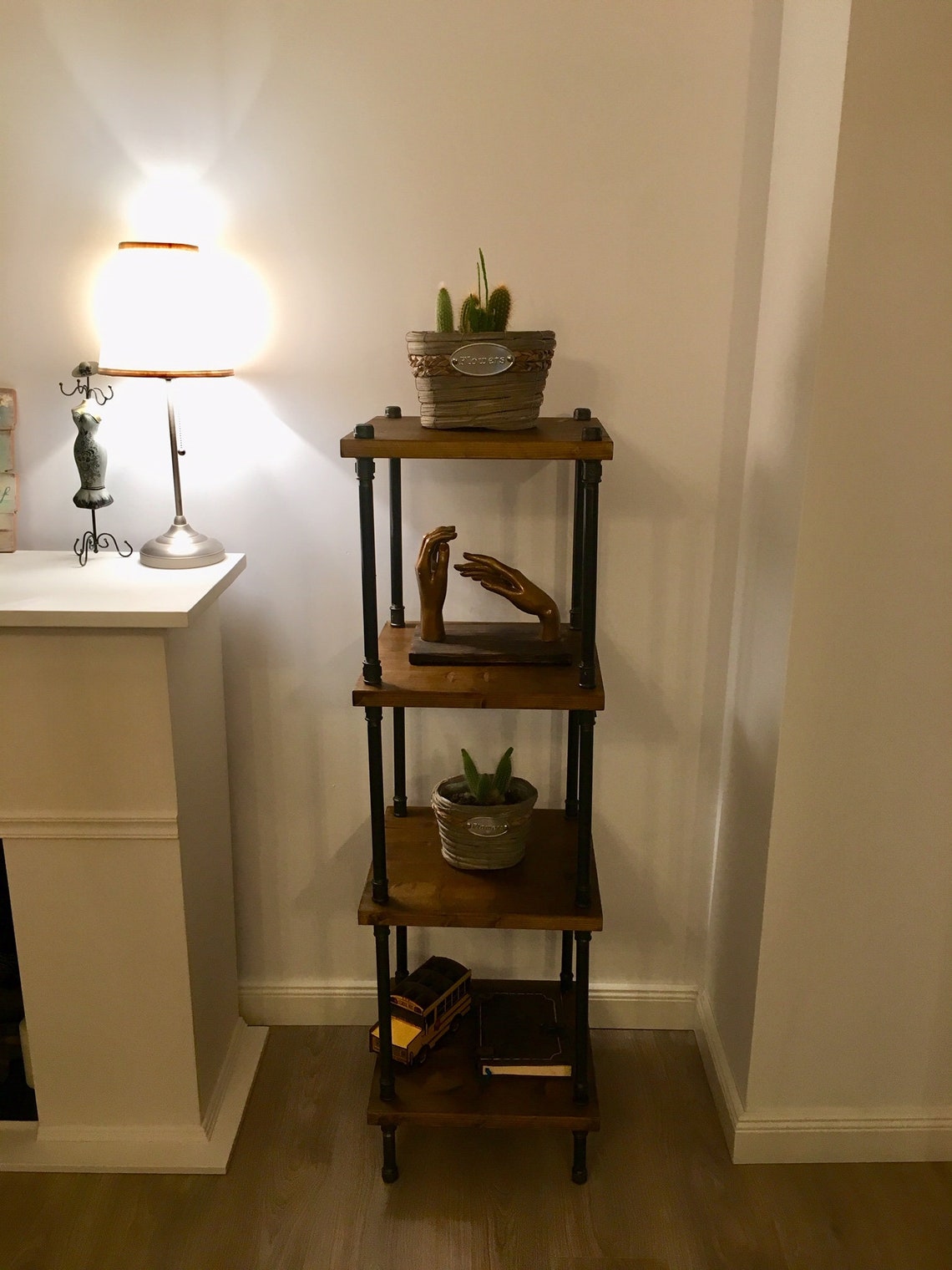 Handmade Corner Shelf Vinyl Record Standshelving Etsy