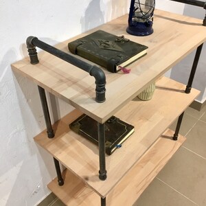 Industrieller Pfeifen und Holz-Küchenwagen handgefertigte | Etsy