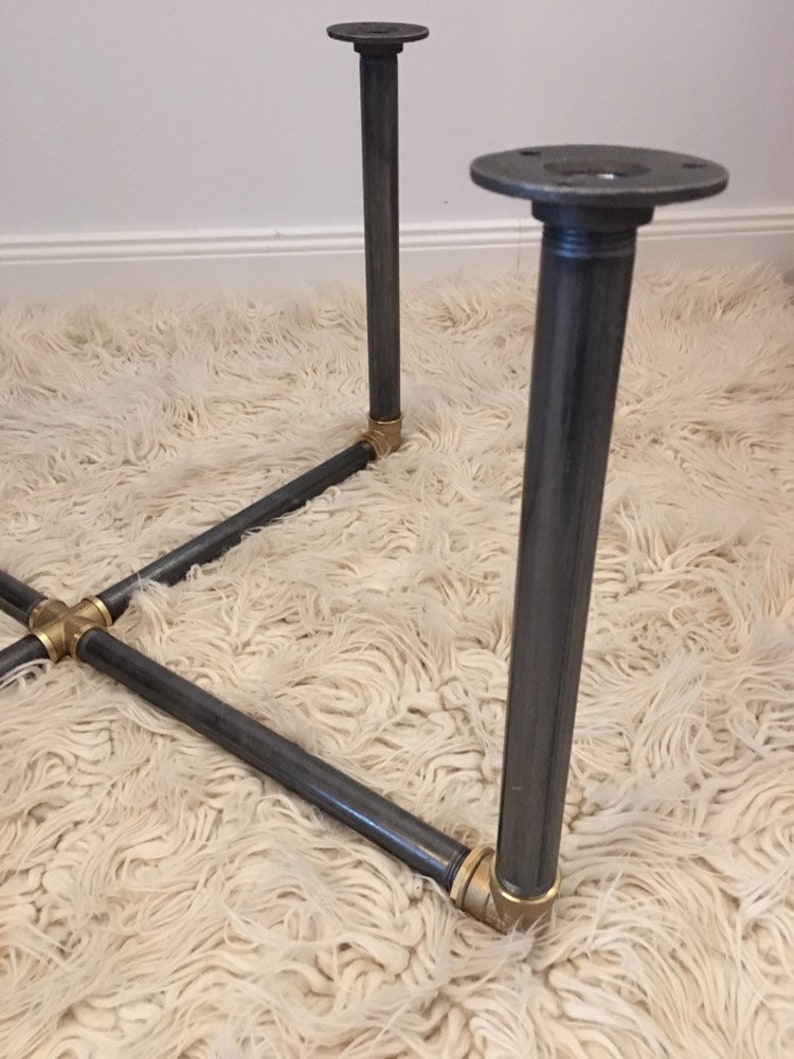 Industrial Pipe Table Base 3/4 Coffee Table Legs DIY Etsy