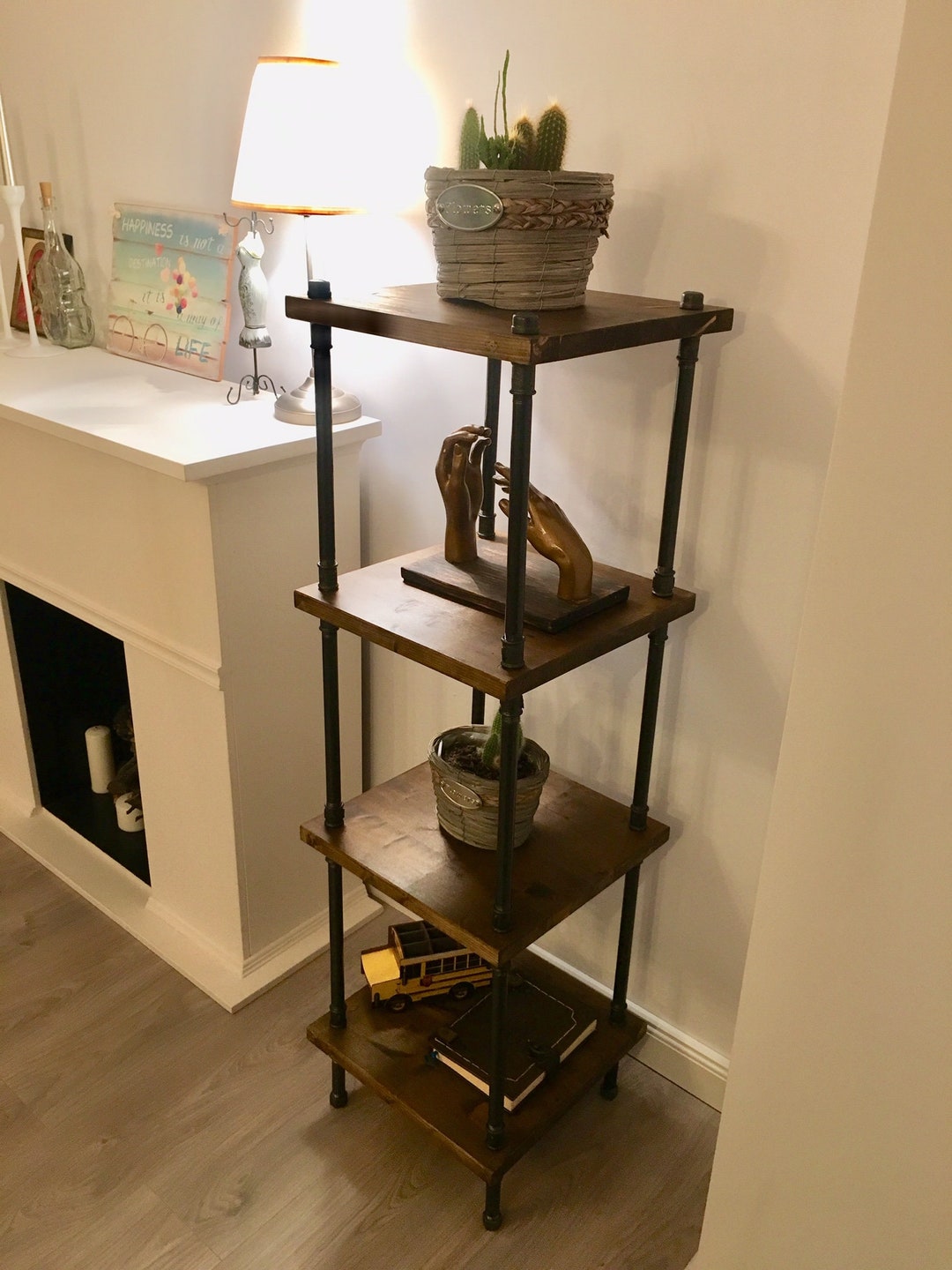 Handmade Corner Shelf Vinyl Record Standshelving Etsy