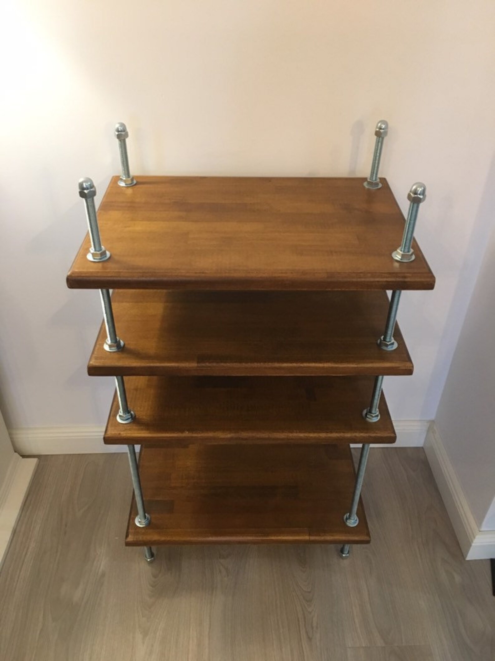 Industrial threaded rod stand vinyl stand audio rack Etsy