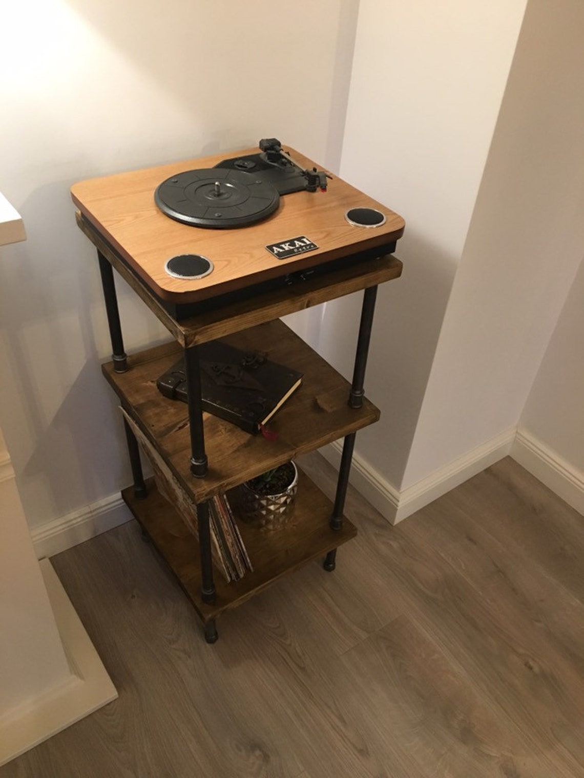 Retro Turntable Stand industrial Record Player Standvinyl Etsy Sweden