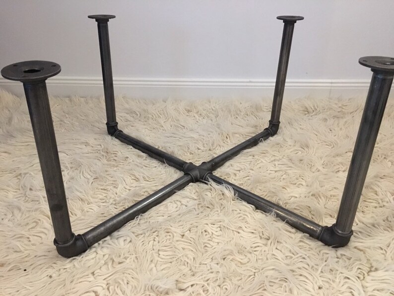 Industrial Pipe Table Base 3/4 Coffee Table Legs DIY Etsy