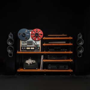 6 in 1 Rack variation,  Turntable Stand, Wood Furniture, Handmade Record Player Stand, Industrial Vinyl Table, Media Hifi TV Unit