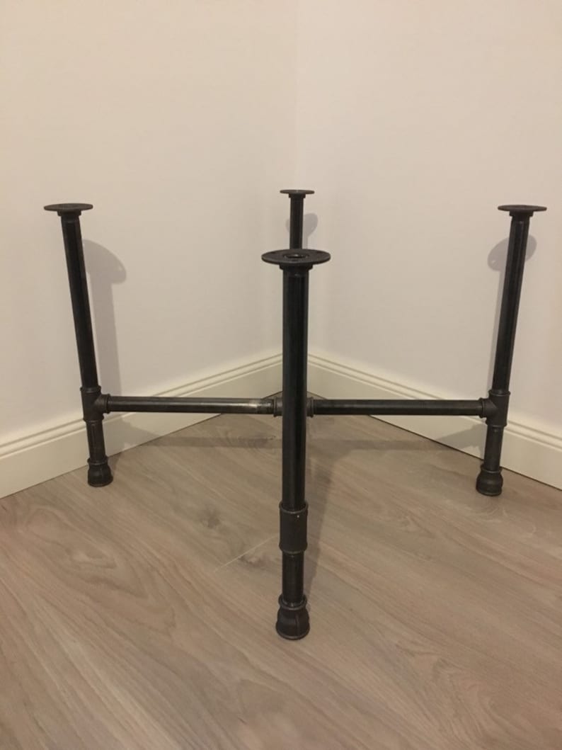 Industrial Pipe Table Base 3/4 Coffee Table Legs DIY Etsy