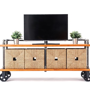NUEVO mueble de TV Mobiliario industrial, Mesa para tocadiscos, mueble de tv, mesa de tv, consola de tv, consola multimedia, soporte multimedia, soporte para tocadiscos