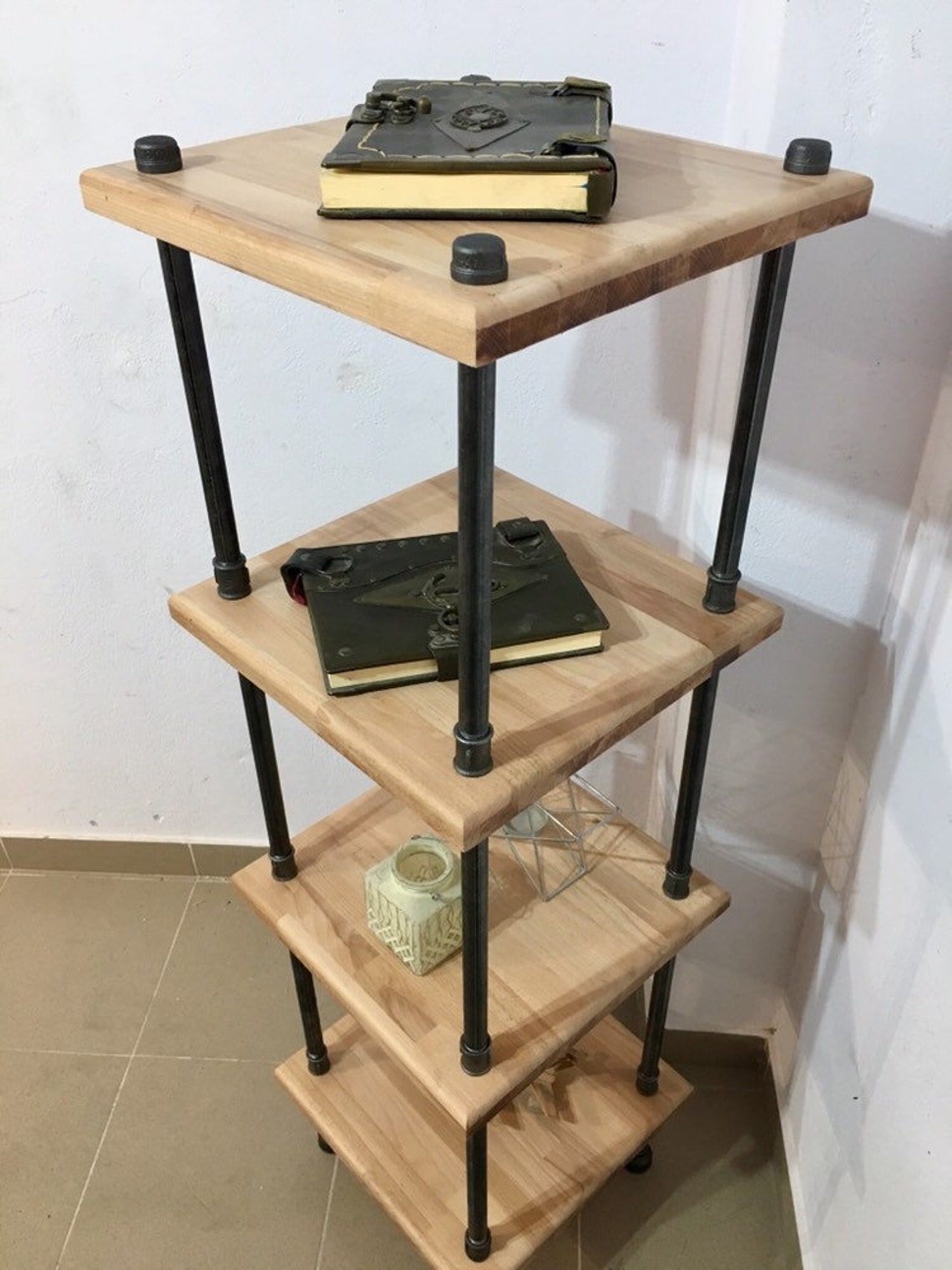 Free Shipping Handmade Corner Shelf Vinyl Record Etsy