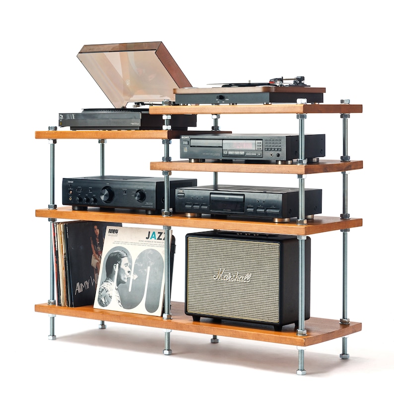 Turntable Base Rack NEW Turntable Stand, Wood Furniture, Handmade Record Player Stand ...