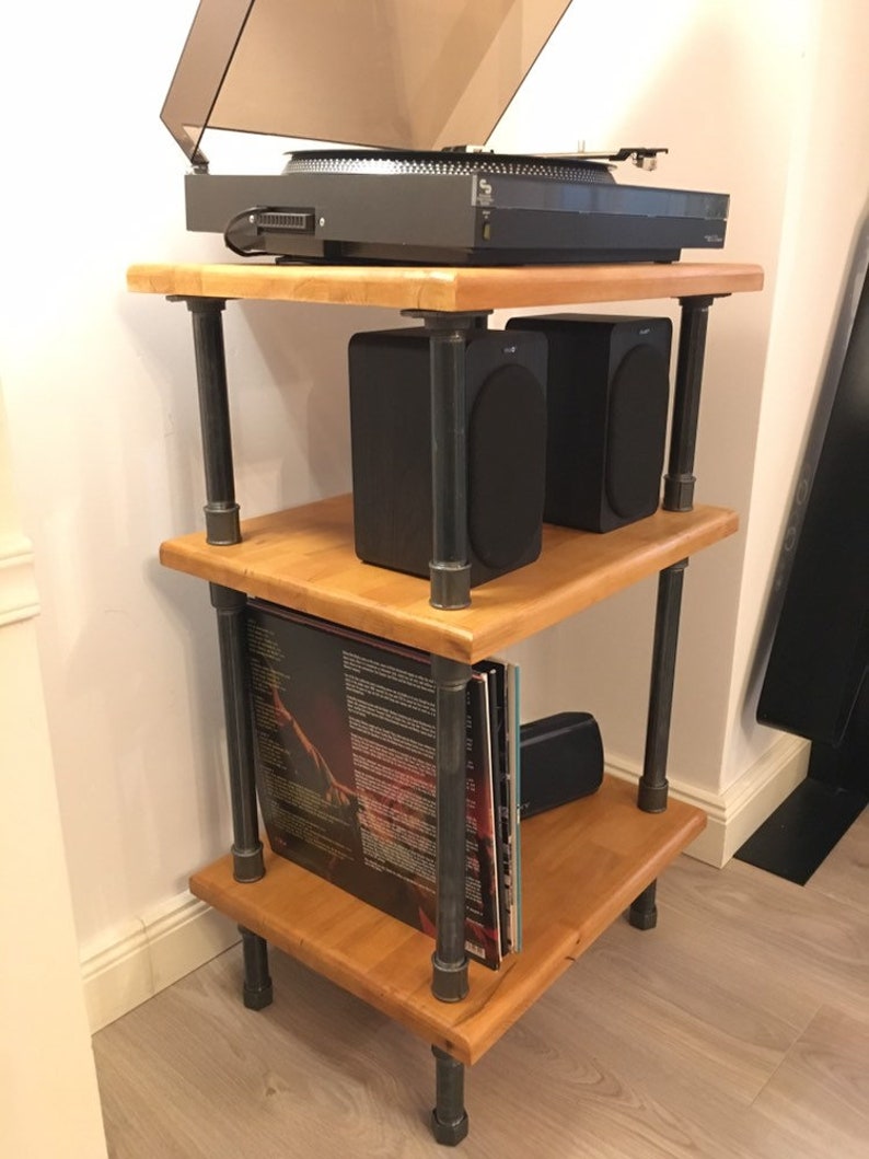 Record Player Stand Audio Rack Stand Turntable Stand Vinyl Etsy