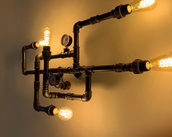 Industrial pipe wall pipe lamp, wall light, cellling light