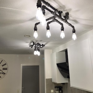 Industrial pipe wall pipe lamp, wall light, cellling light