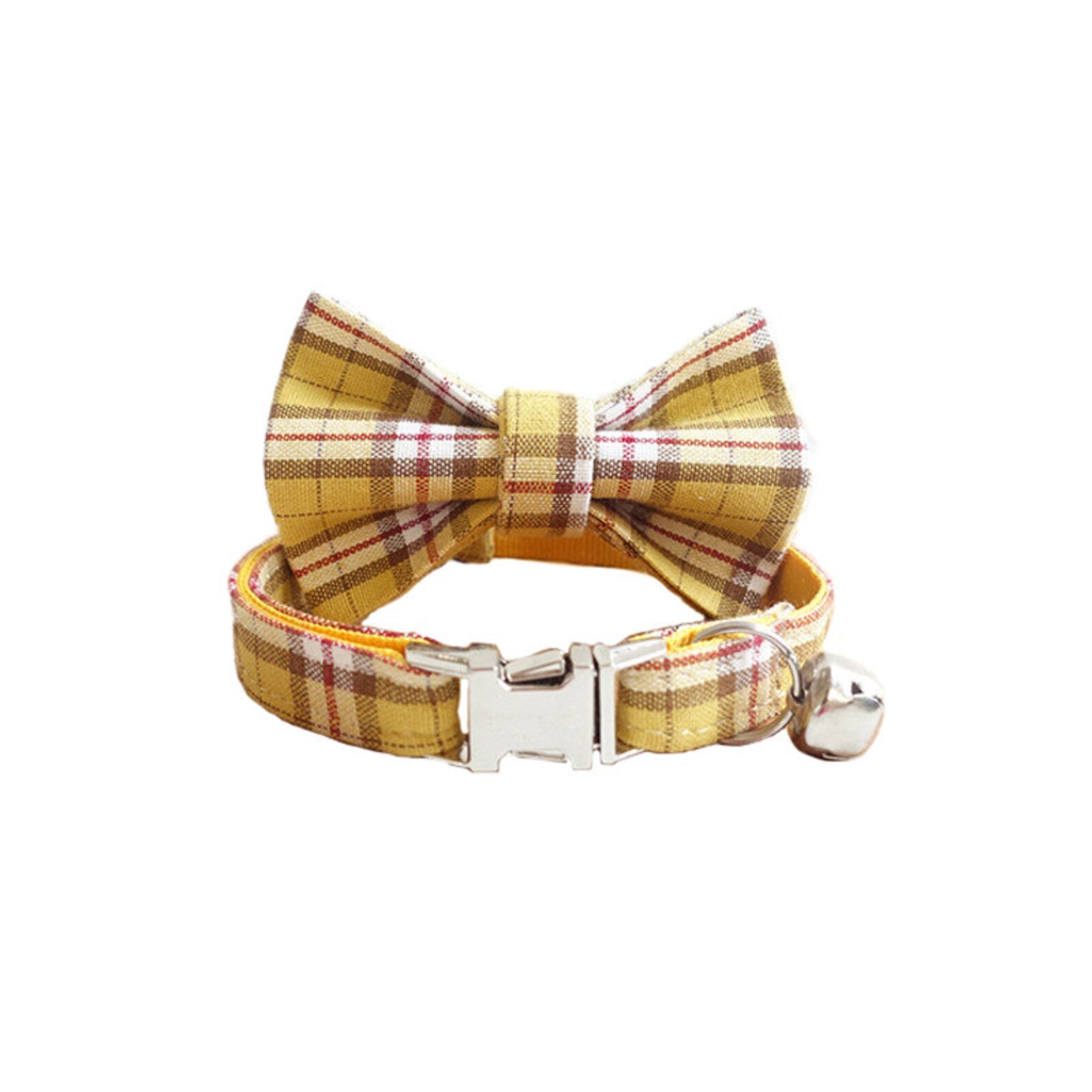 Personalized Cat Collar Plaid Cat Collar Cute Cat Collar Etsy