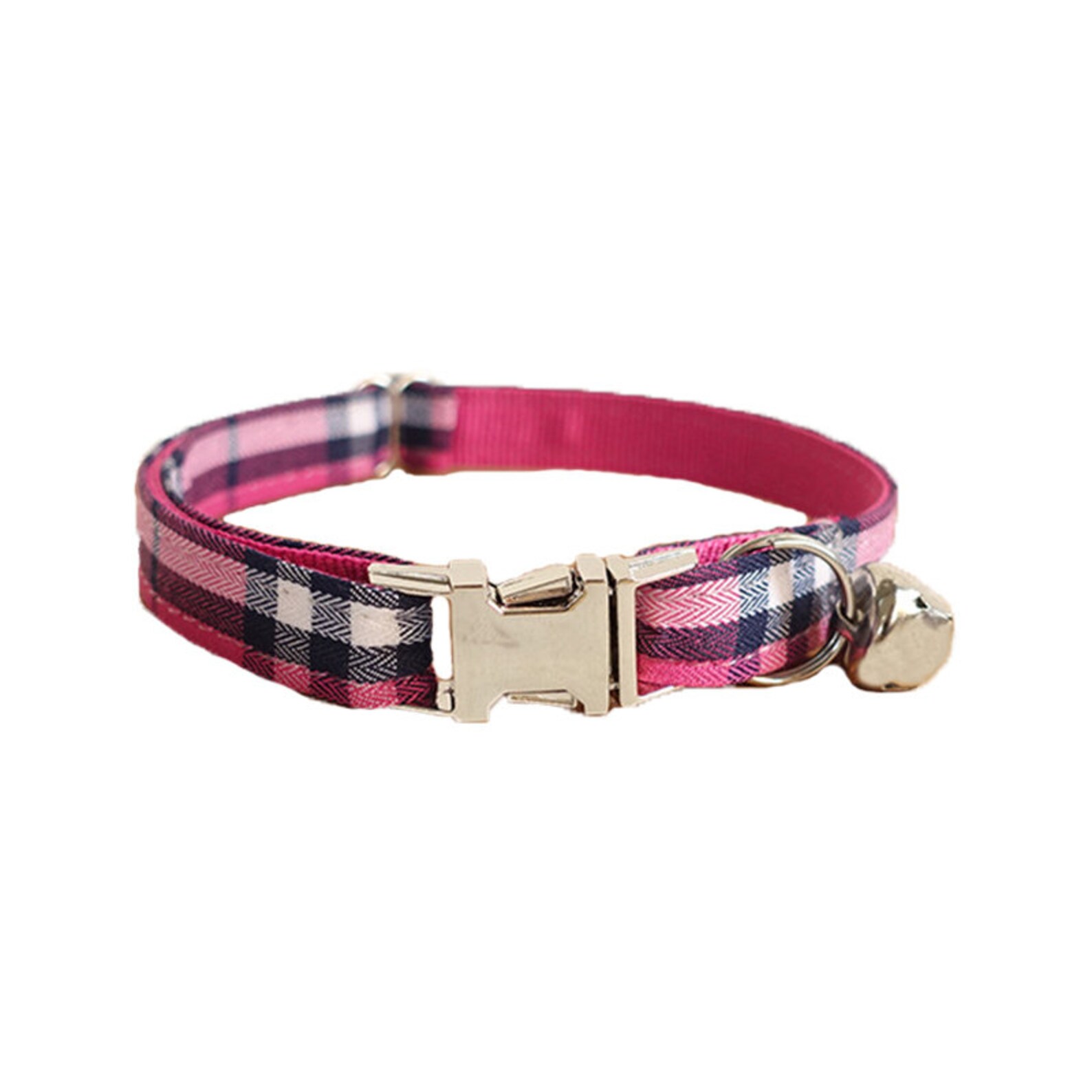 Personalized Cat Collar Plaid Cat Collar Cute Cat Collar Etsy
