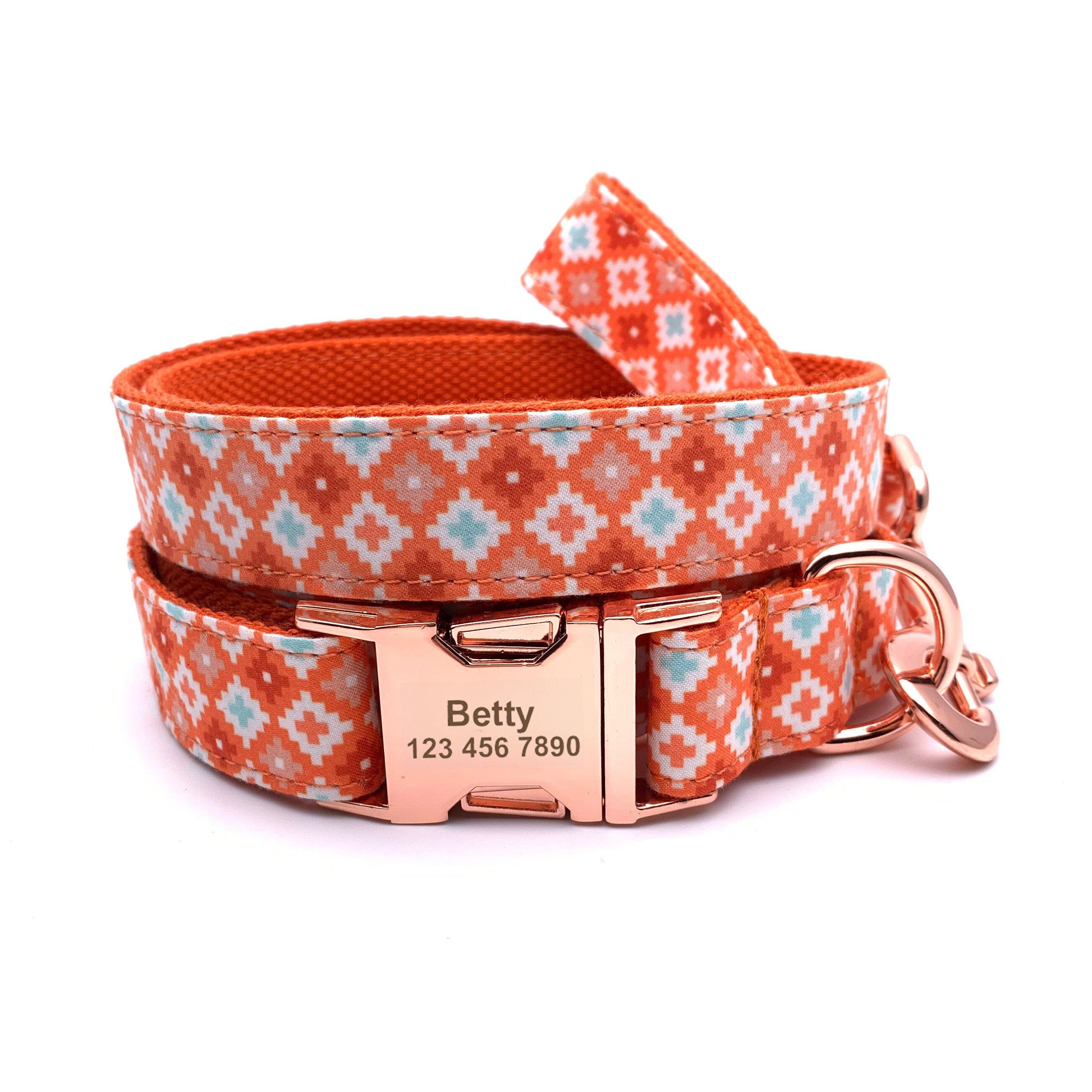 Personalized dog collar dog collar boy dog collar dog tag Etsy