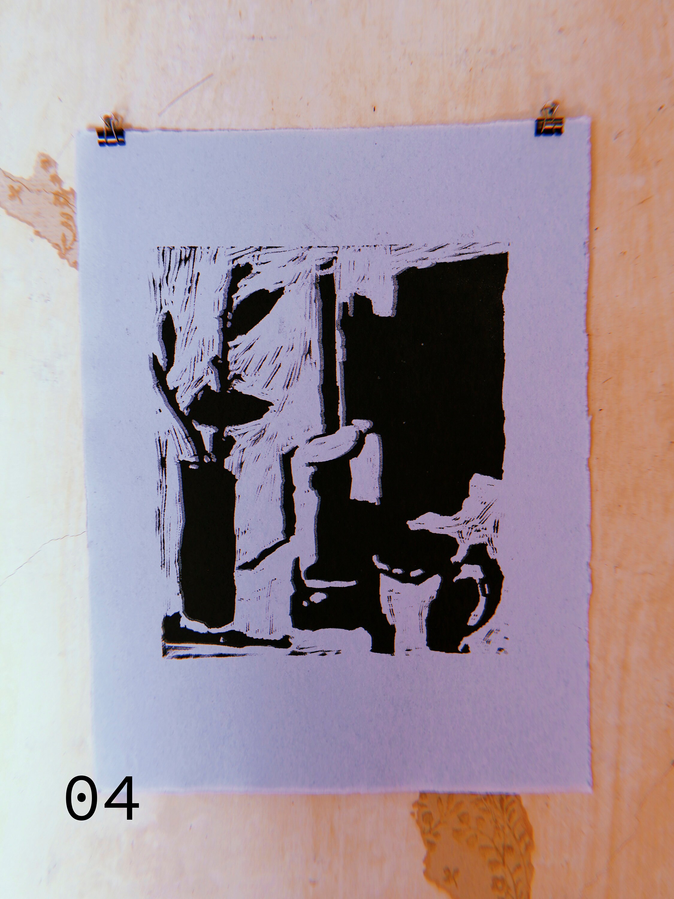 Original Linocut Print / Still life print / Handpulled / Etsy