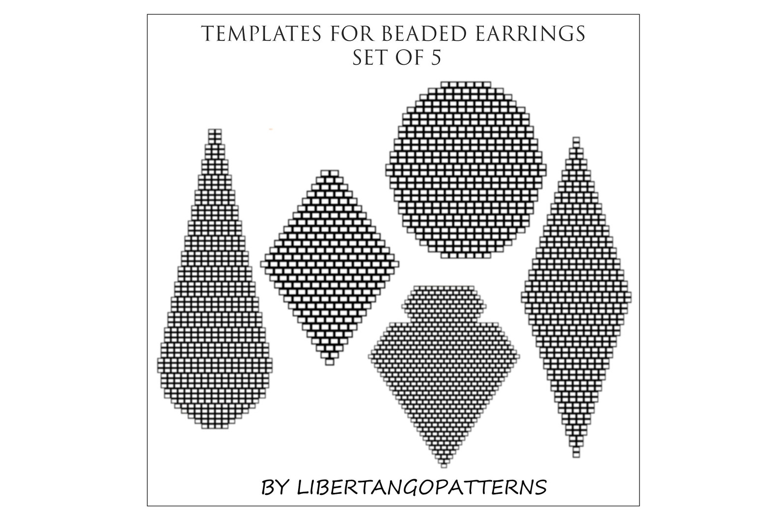 Bead Template Beading Graph Blank Template Paper Graph Pattern Patterns