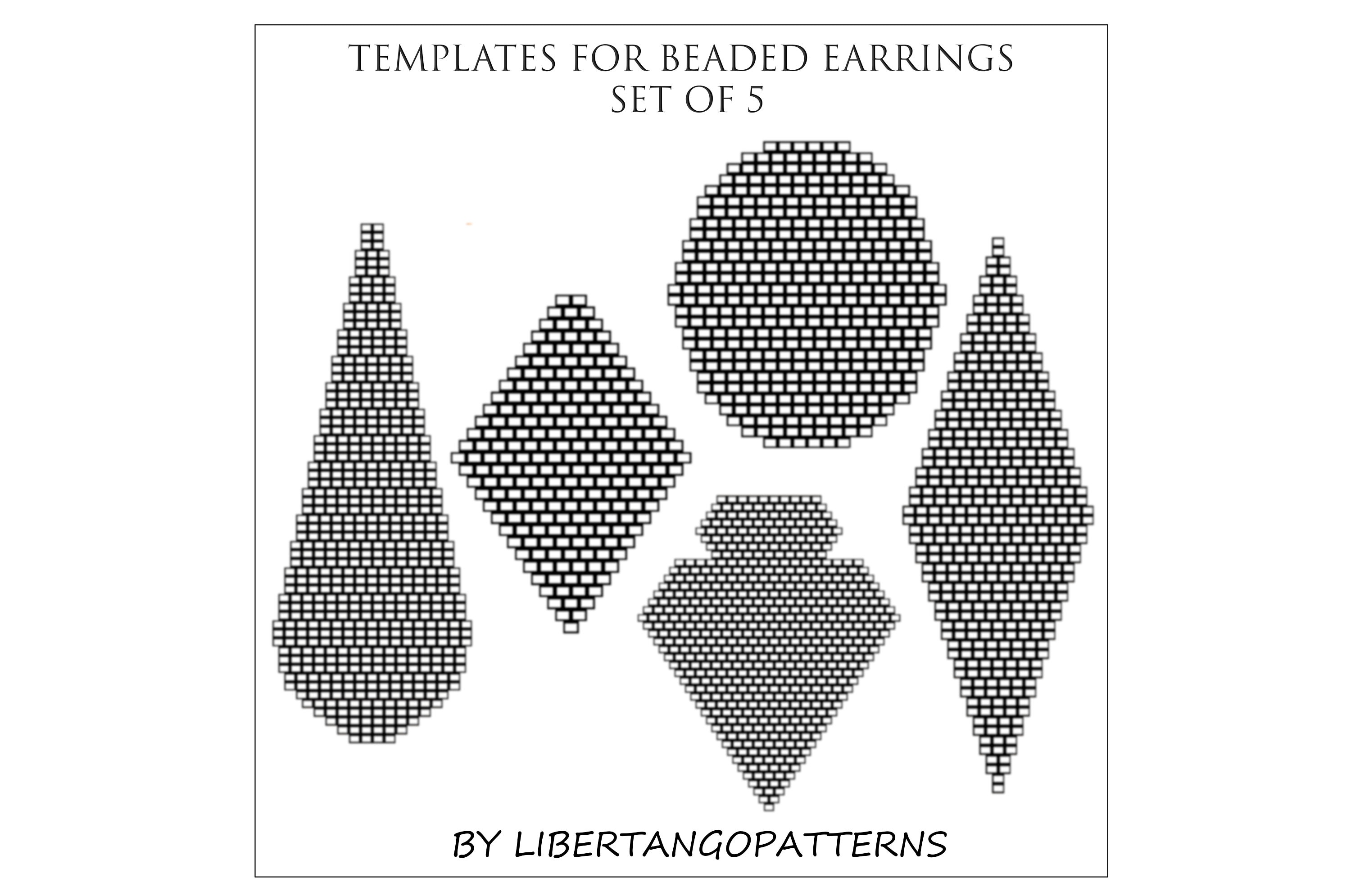 Bead Template Beading Graph Blank Template Paper Graph Pattern Patterns