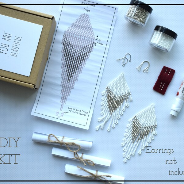 Seed Bead Earring Kit Etsy