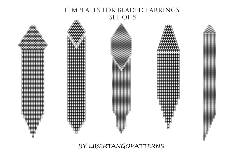 Bead Template Beading Graph Blank Template Paper Graph Etsy