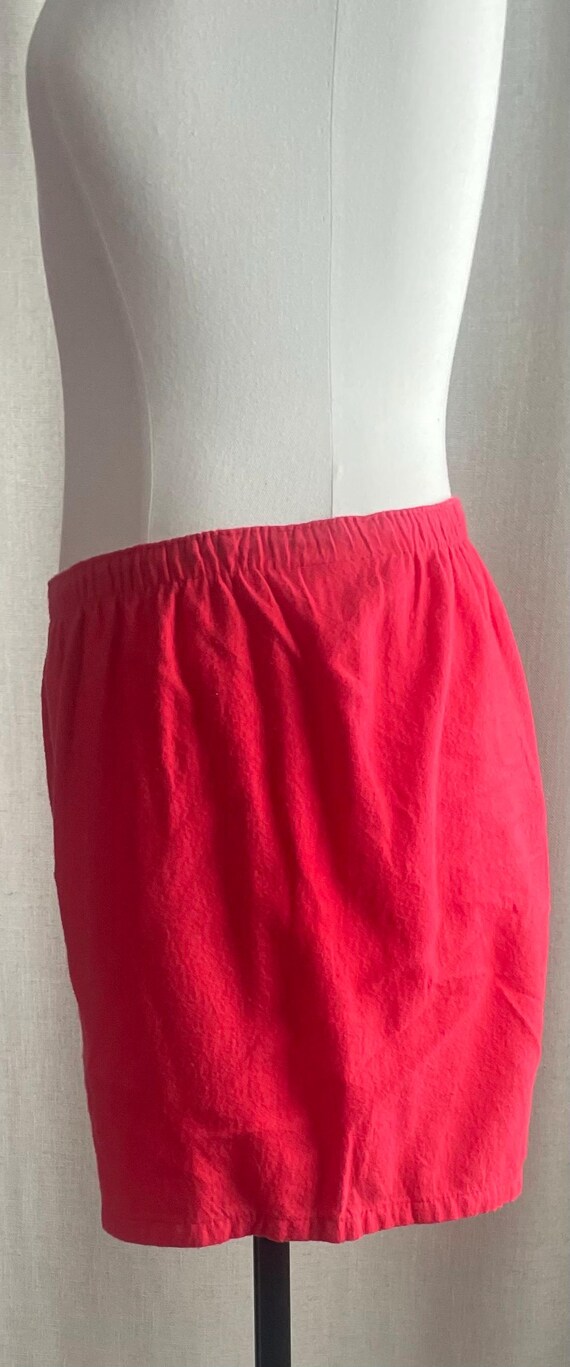Vintage 1960s Pajama Set With Tags Red Sleepwear … - image 4