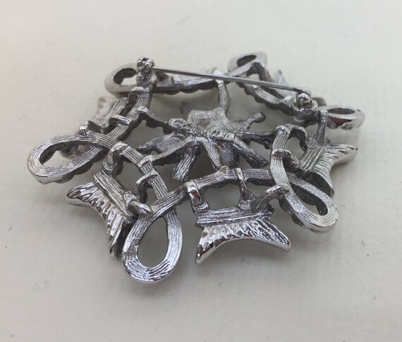 Vintage Sarah Coventry Silver Tone Frontier Brooc… - image 2