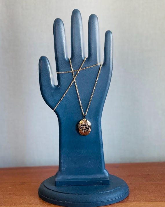 Avon NIB Gold Tone Locket - image 7