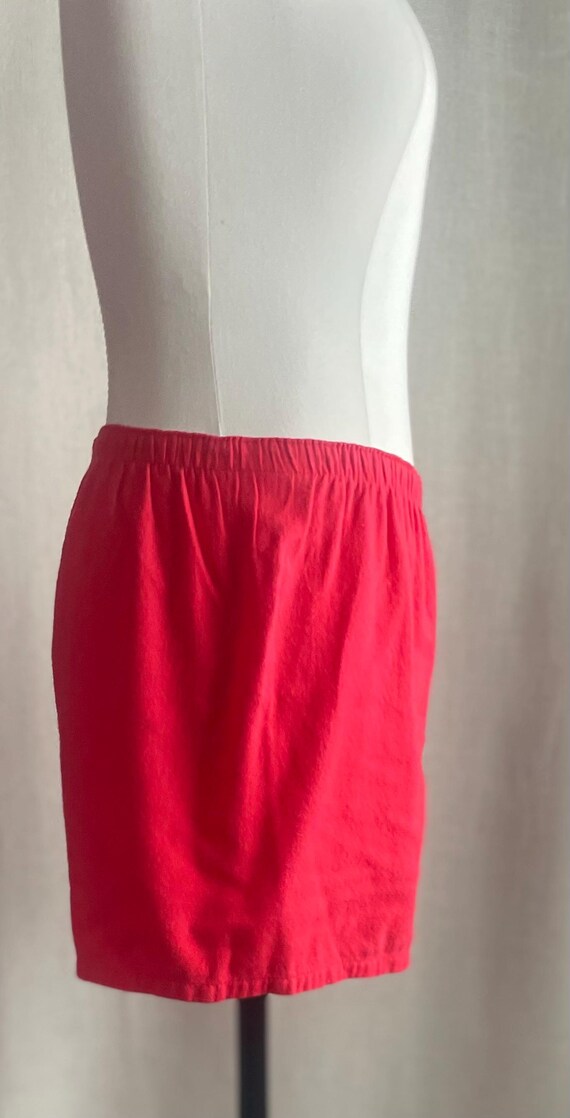 Vintage 1960s Pajama Set With Tags Red Sleepwear … - image 7