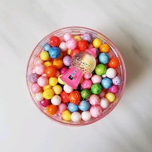 Slime- BubbleGum Machine clear floam slime- bubblegum slime, bubble gum slime, floam, bubblegum floam, clear slime, cadeaux pour enfants