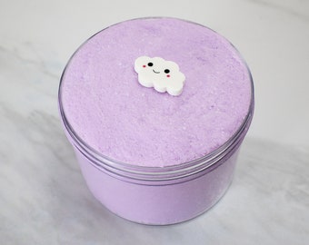 Lavender Aromatherapy Cloud Slime- slime, lavender slime with charm, purple slime, drizzle slime, fluffy slime, scented slime