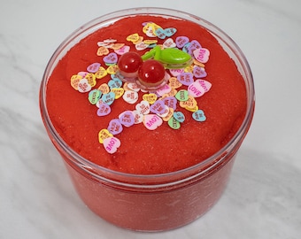 Slime- Cherry Candy Icee cloud hybrid slime, cherry slime, cloud slime, icee slime, scented slime, gifts for kids, slime gifts