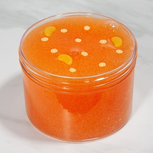 Slime- Orange Marmalade Jelly slime, jelly slime, orange juice slime, orange slime, slime with charm, scented slime, relaxing slime