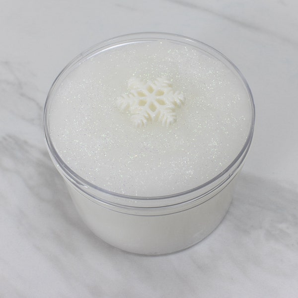 Slime- Fresh Fallen Snow Icee Slime, icee slime, white slime, winter slime, slime gifts, kids gifts, stress toy, scented slime, pretty slime