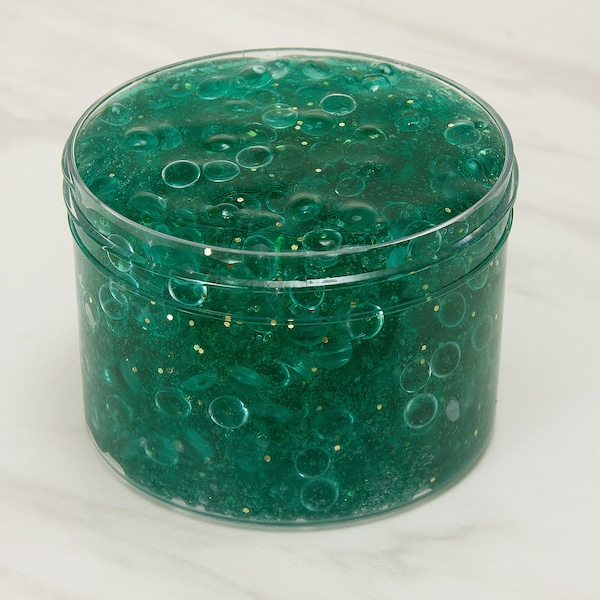 Slime- Seafoam Glass fishbowl slime, fishbowl slime, clear glue slime, crunchy slime, thick slime, glass slime, mermaid slime