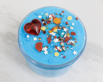 All American Cloud Slime- 4. Juli Wolkenschleim, Wolkenschleim am 4. Juli, Schleim mit Cola-Duft mit Streuselmischung und Charme