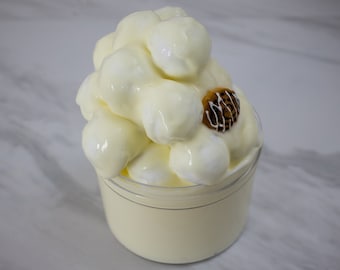 Slime - Bollos de tarta de queso con canela, slime de bola grande, slime de tarta de queso, slime, slime crujiente, slime único, regalos de slime, regalo para niños