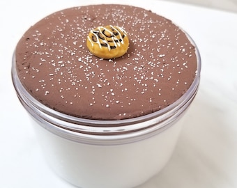 Slime- Cinnamon Bun Cake DIY clay slime, butter slime, scented slime, slime with charm, cake slime, mix yourself slime, cute slime, slime