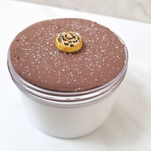Slime- Cinnamon Bun Cake DIY clay slime, butter slime, scented slime, slime with charm, cake slime, mix yourself slime, cute slime, slime