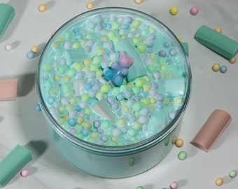 Slime- Pastal Candy Shop Butter Floam, butter slime, gummy bear slime, candy slime, slime with charm, butter floam, floam slime, slime gifts