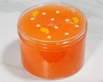 Slime- Orange Marmalade Jelly slime, jelly slime, orange juice slime, orange slime, slime with charm, scented slime, relaxing slime