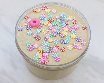 Slime- Sugary Bread Batter v2 slime denso e lucido, slime denso con ciondolo, slime lucido maneggevole, slime di pane di zucchero filato, slime kawaii