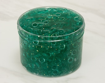 Slime- Seafoam Glass fishbowl slime, fishbowl slime, clear glue slime, crunchy slime, thick slime, glass slime, mermaid slime