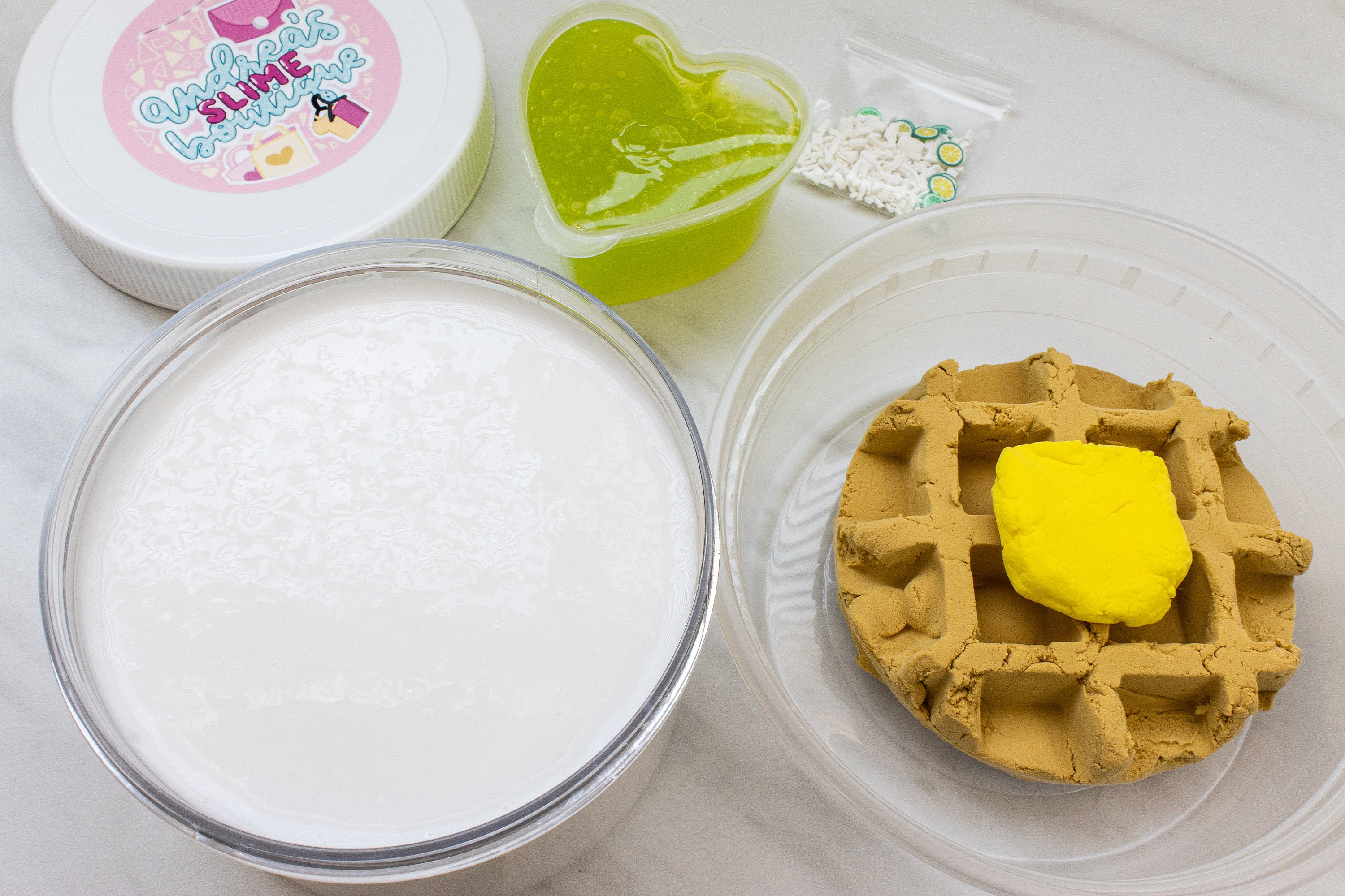 Slime Key Lime Waffle DIY Clay Slime Scented Slime Cute Etsy