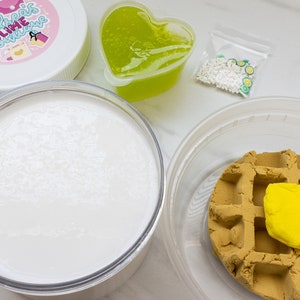 Slime- Key Lime Waffle DIY clay slime, scented slime, cute slime, unique slime, popular slimes, clay slime, slime gifts, diy slime