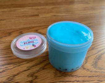 Cotton Candy Boba dicker und glänzender Slime mit Boba-Perlen, duftend nach Zuckerwatte, Schulkleber Dickie, Christmas Stocking Stuffer Slime