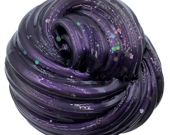 Halloween Night Sky pigmentierter klarer Schleim mit Halloween-Thema! Halloween Gastgeschenke