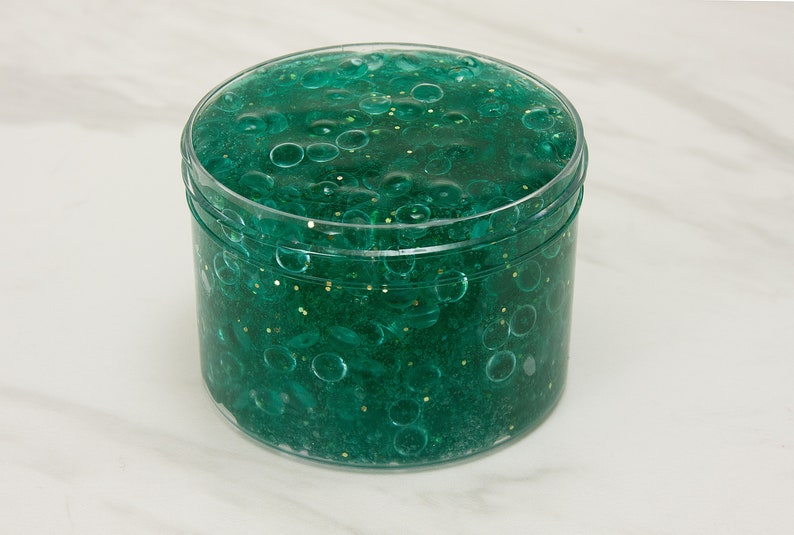 Slime- Seafoam-Glas-Goldfischglas-Schleim, Fischglas-Schleim, durchsichtiger Kleber-Schleim, knuspriger Schleim, dicker Schleim, Glas-Schleim, Meerjungfrau-Schleim Bild 1